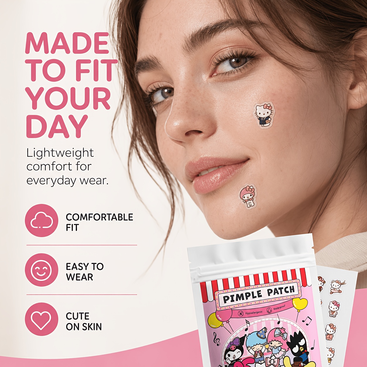 40/120PCS Hello Kitty acne pat - Skincare You 评论和价格