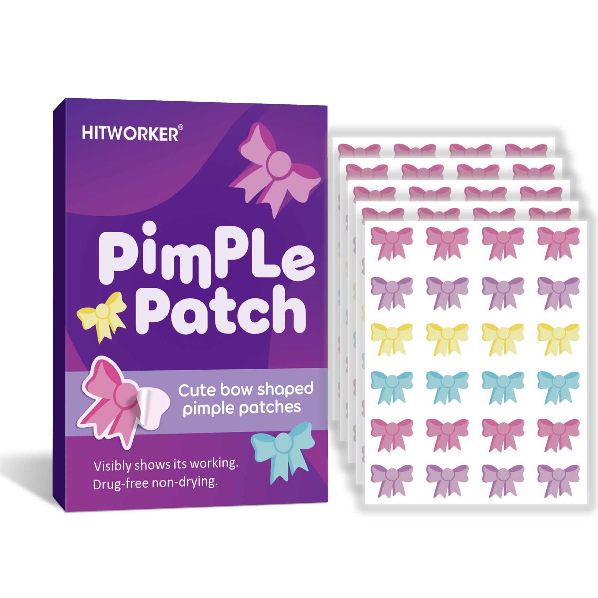 120Pcs Bow Shaped Acne Pimple  - Skincare You 评论和价格