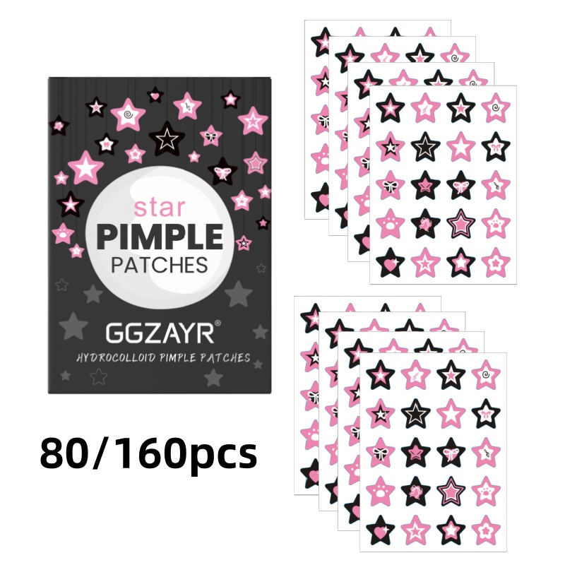 80/160pcs Star Acne Patch Set  - Skincare You 评论和价格