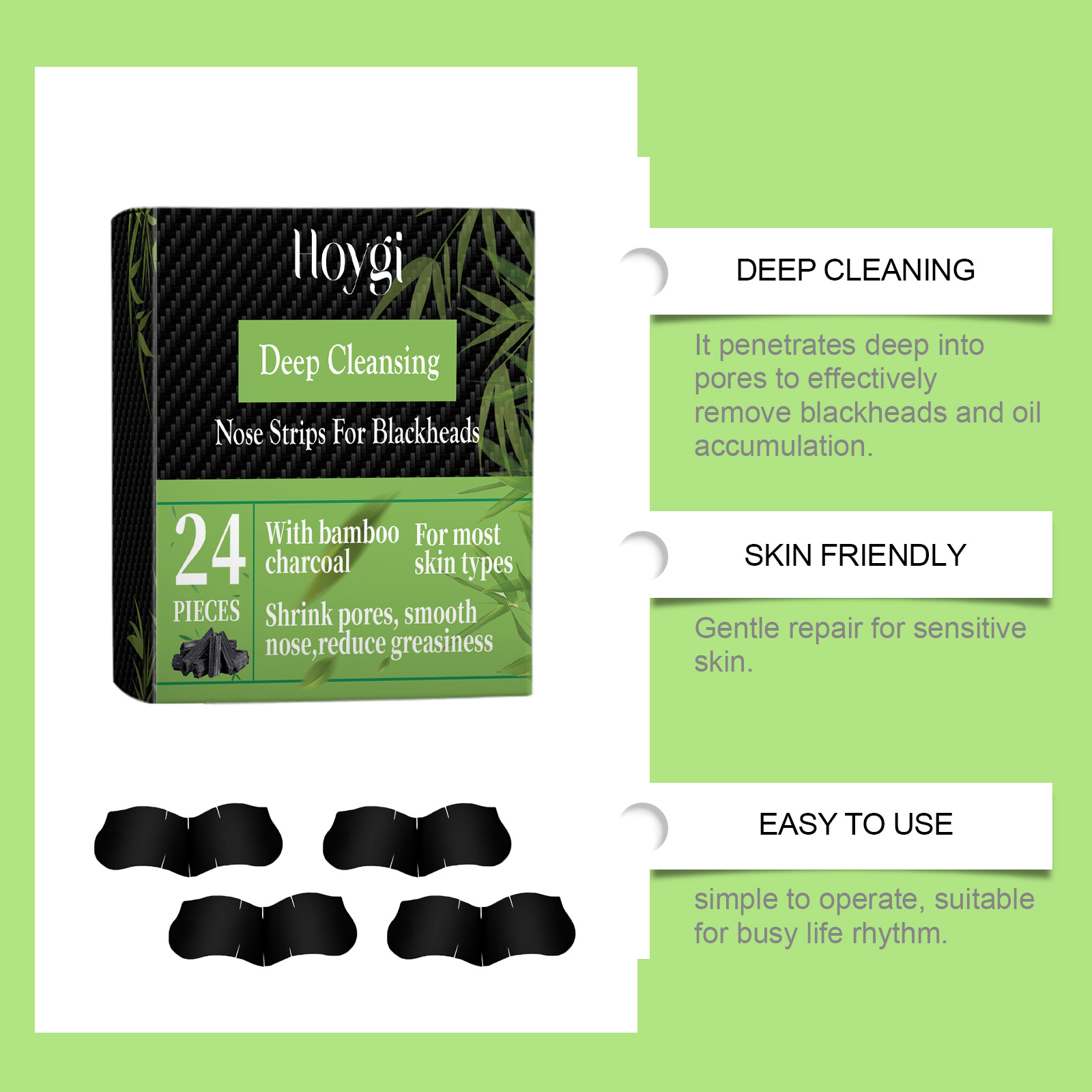 Bamboo Charcoal Nose Strips fo - Charcoal Pore Strip 评论和价格