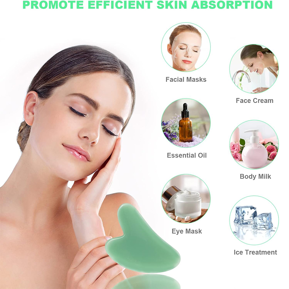 1PCS Natural Glass Jade Scrapi - Skincare Natur E 评论和价格