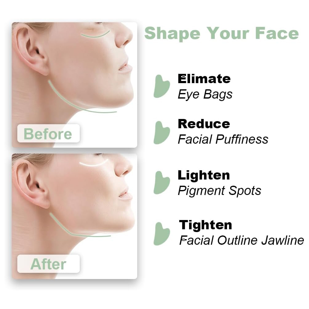 1PCS Natural Glass Jade Scrapi - Skincare Natur E 评论和价格