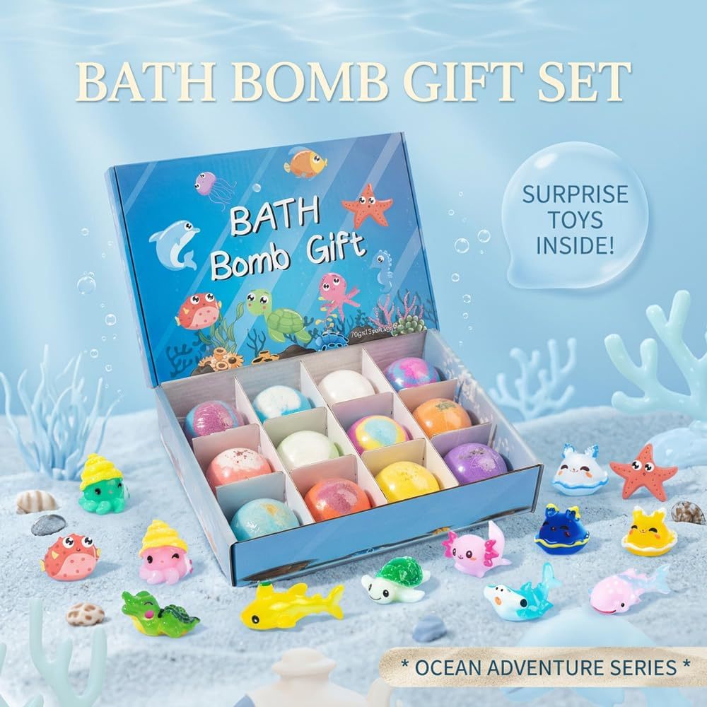 12Pcs Natural Kids Bath Bombs  - Skincare Natur E 评论和价格