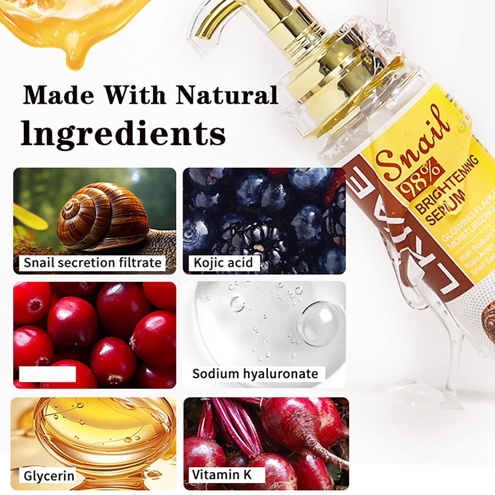 AILKE Snail Extract Whitening  - Snail Mucin Essence 评论和价格
